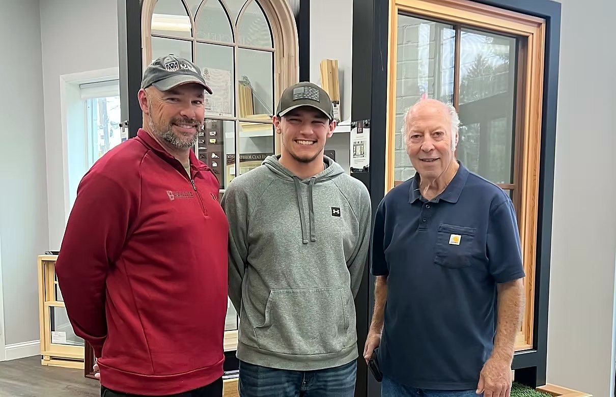 The Blaine Window & Door team in their showroom